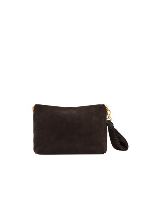 Pochette da donna in pelle scamosciata con tracolla removibile, colore moka GIANNI CHIARINI | 12045CMNASPM974